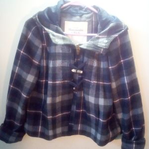 Abercrombie and Fitch plaid wool jacket